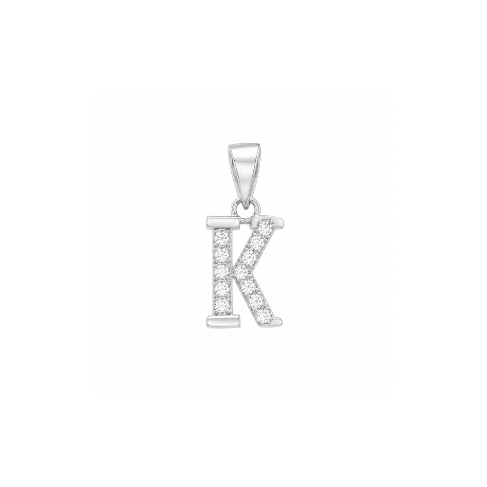 Silver Initial Necklace - Karen's Fine Jewellery
