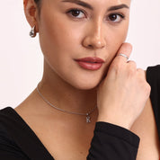 Silver Initial Necklace - Karen's Fine Jewellery