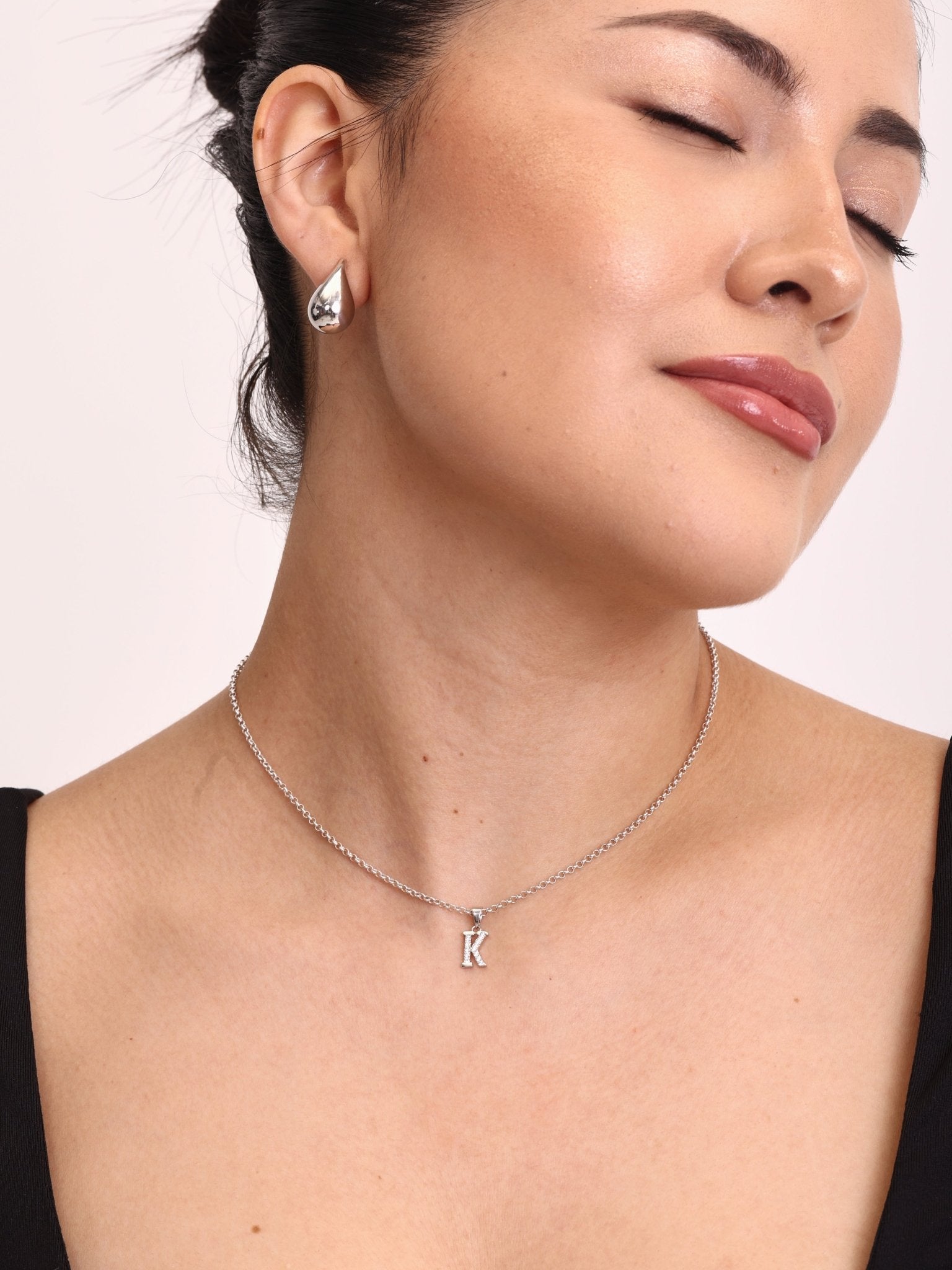 Silver Initial Necklace - Karen's Fine Jewellery