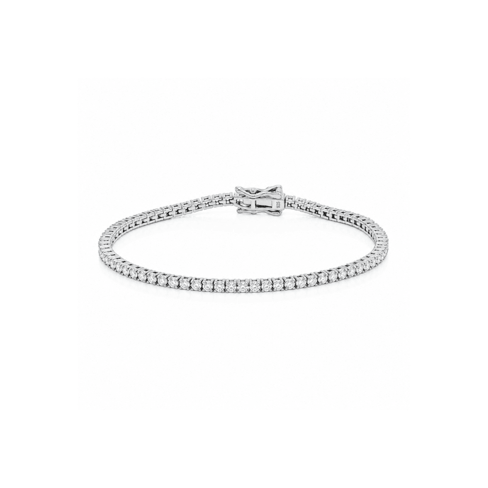 Silver Lab Diamond Tennis Bracelet - Karen's Fine Jewellery