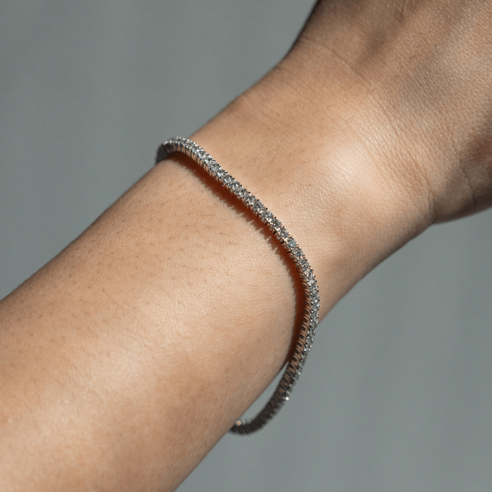 Silver Lab Diamond Tennis Bracelet - Karen's Fine Jewellery