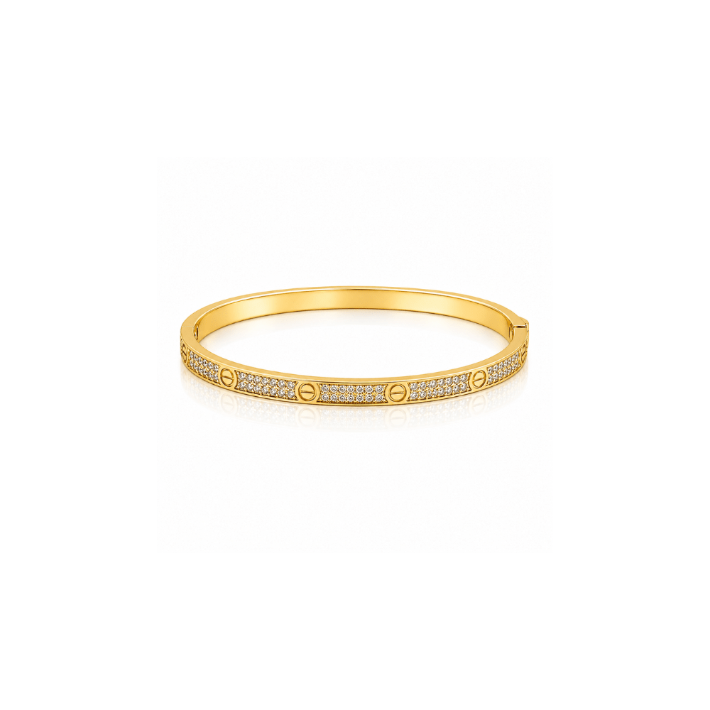 Silver Nova Pave Bangle (3.7mm) - Karen's Fine Jewellery