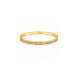 Petit Cubic Zirconia Screw Motif Bangle