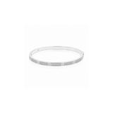 Petit Cubic Zirconia Screw Motif Bangle
