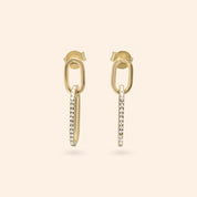 Sparkling Drop Studs - Karen's Fine Jewellery