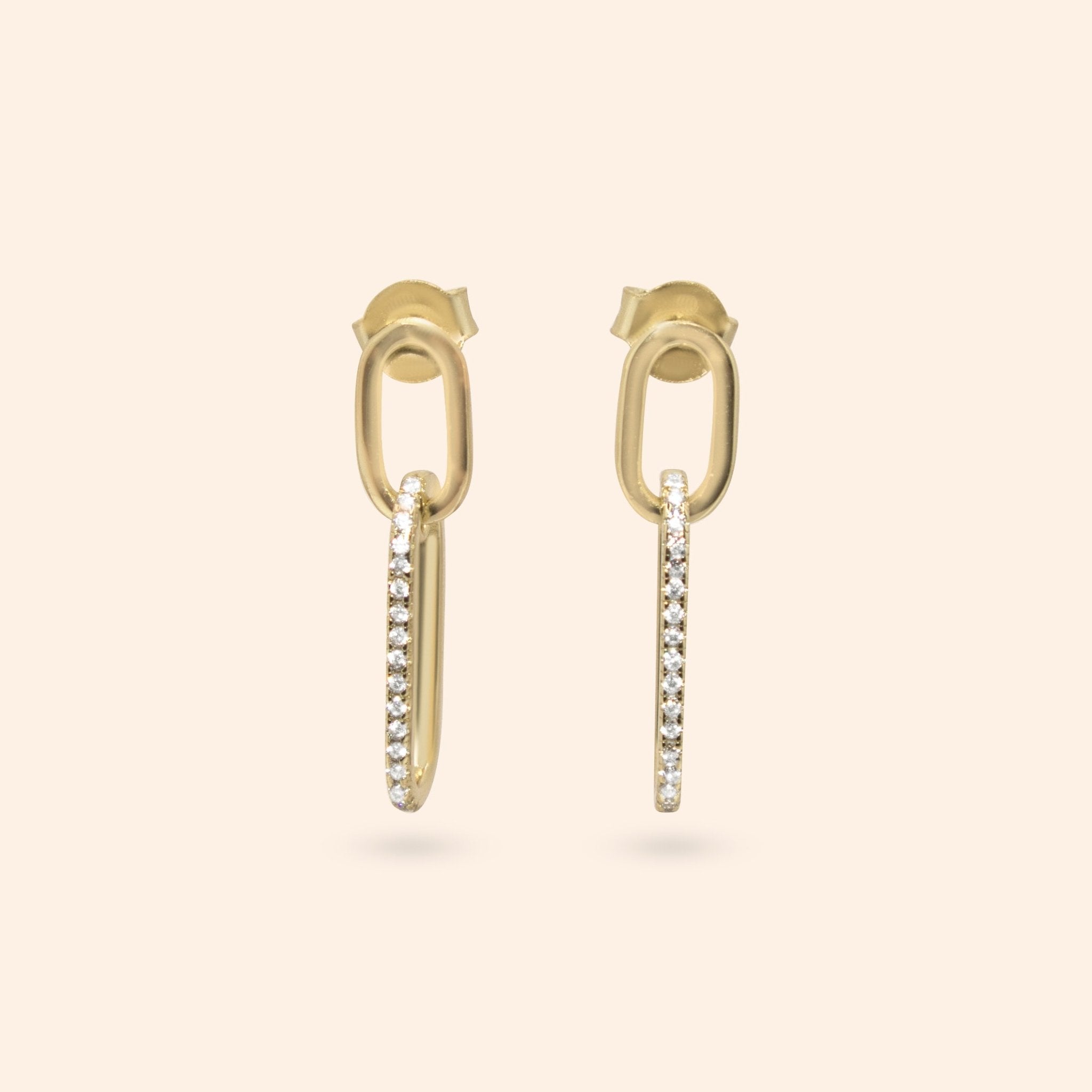 Sparkling Drop Studs - Karen's Fine Jewellery
