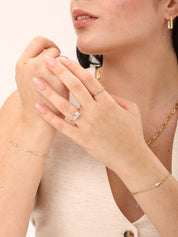 Trinity Paperclip Bracelet - Karen's Fine Jewellery