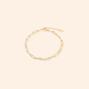 Trinity Paperclip Bracelet - Karen's Fine Jewellery