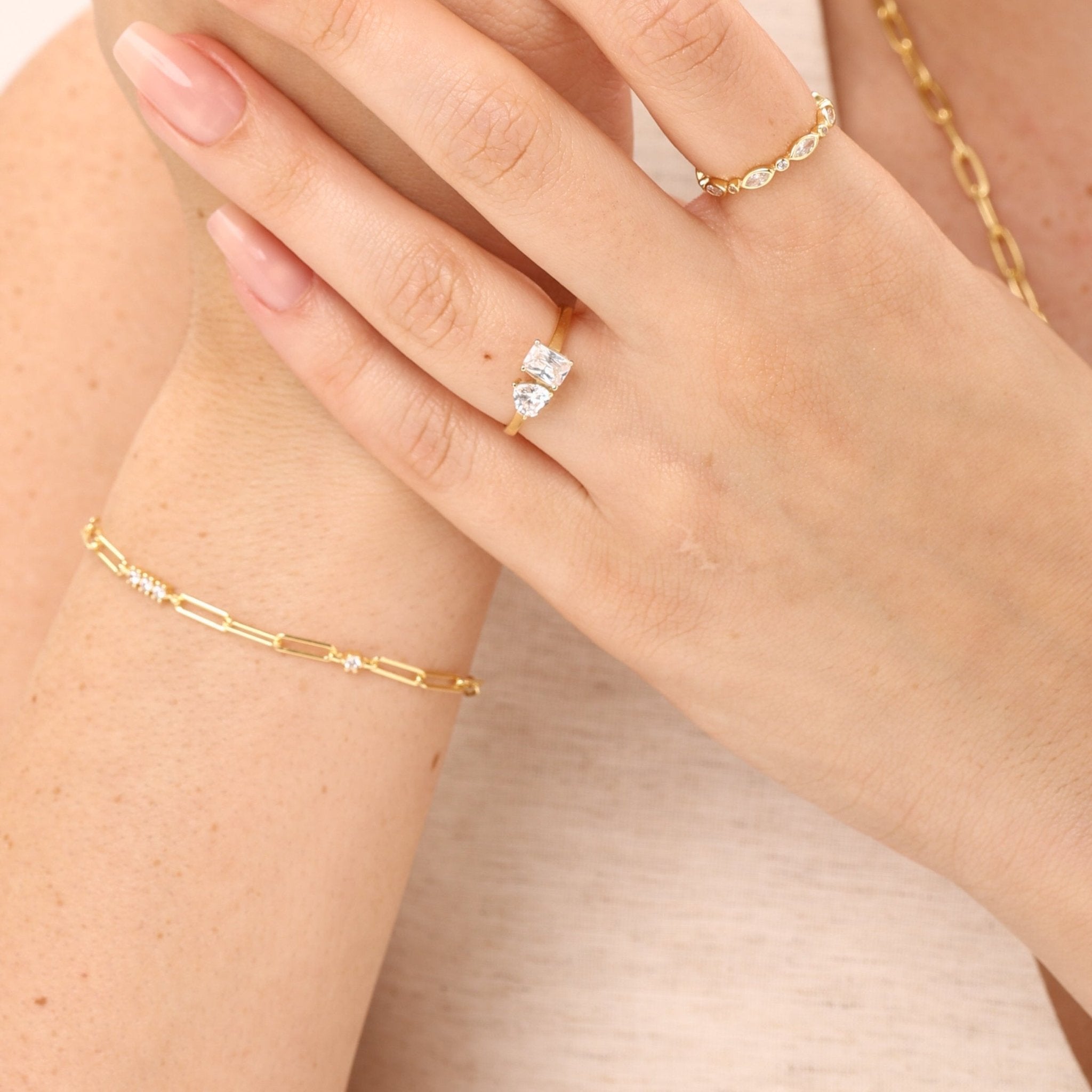 Trinity Paperclip Bracelet - Karen's Fine Jewellery