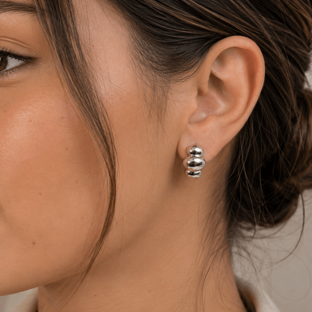 Trio Bubble Studs - Karen's Fine Jewellery