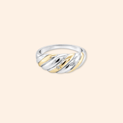 Two - tone Stars Ring - Karen's Fine Jewellery