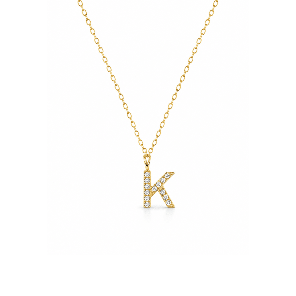 Vermeil Initial Necklace - Karen's Fine Jewellery