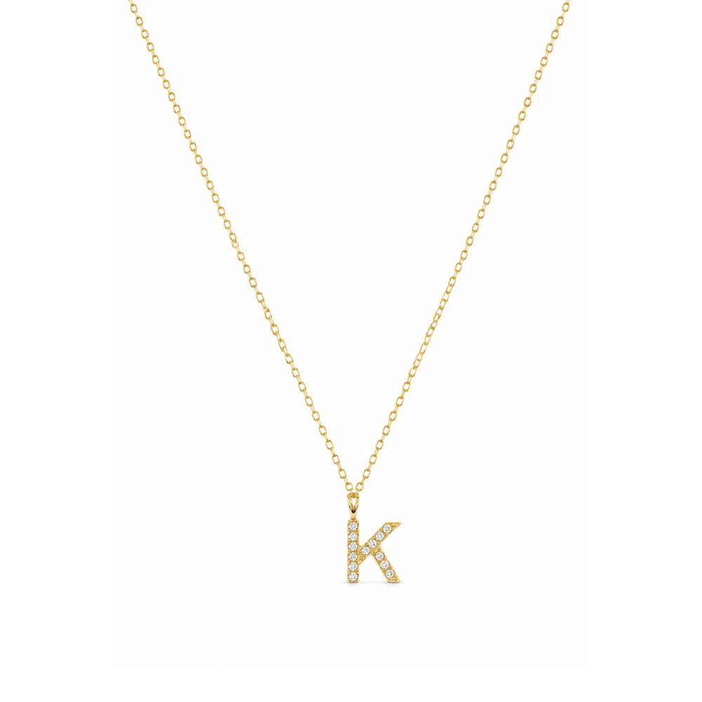 Vermeil Initial Necklace - Karen's Fine Jewellery