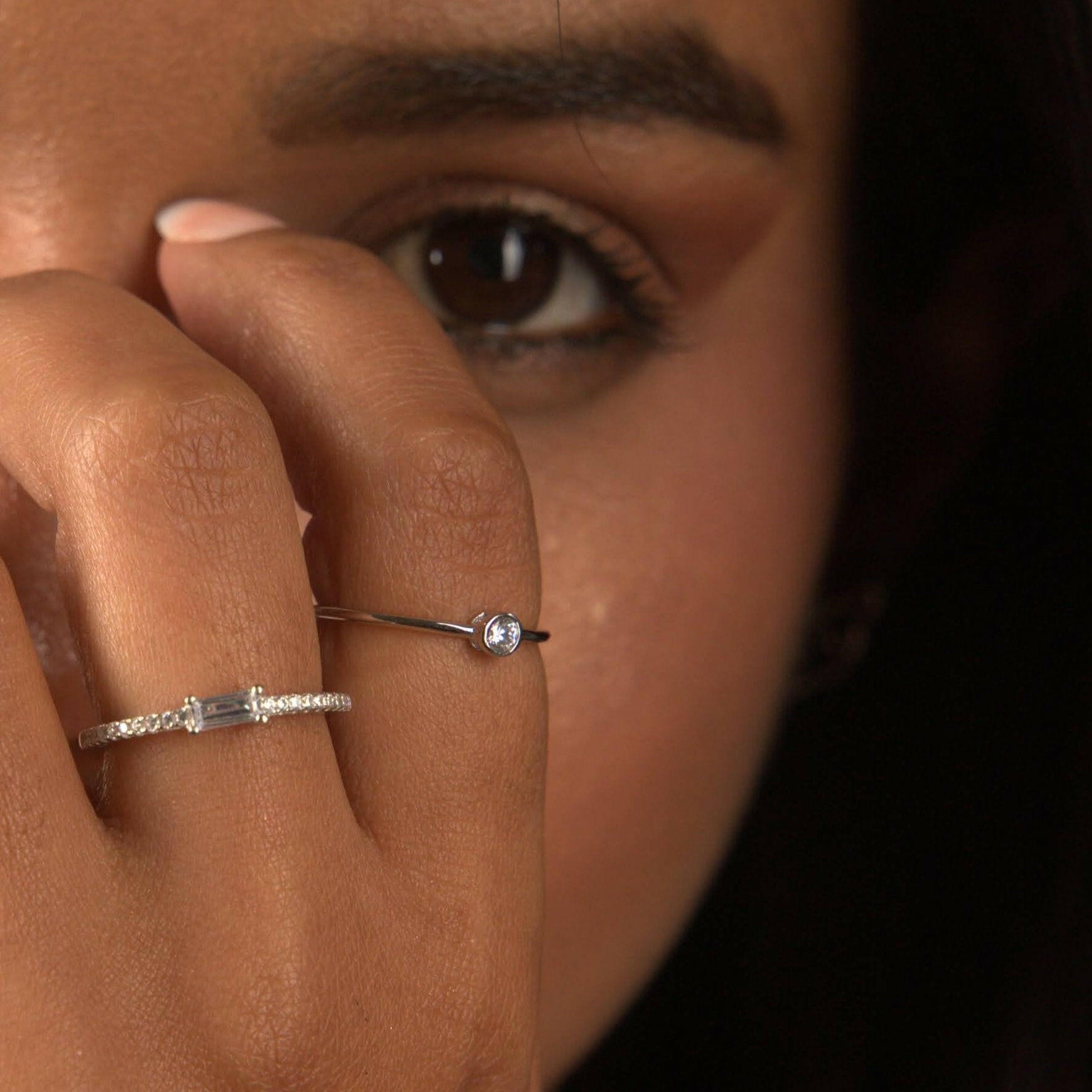 Zircon Stack Ring - Karen's Fine Jewellery