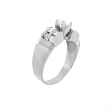 Load image into Gallery viewer, Solitaire with Side Diamonds Engagement Ring
