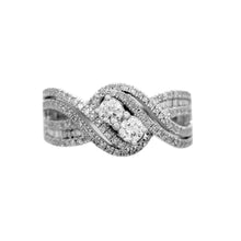 Load image into Gallery viewer, Twin Diamonds Cocktail Ring
