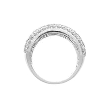 Load image into Gallery viewer, White Six Line Cocktail Ring
