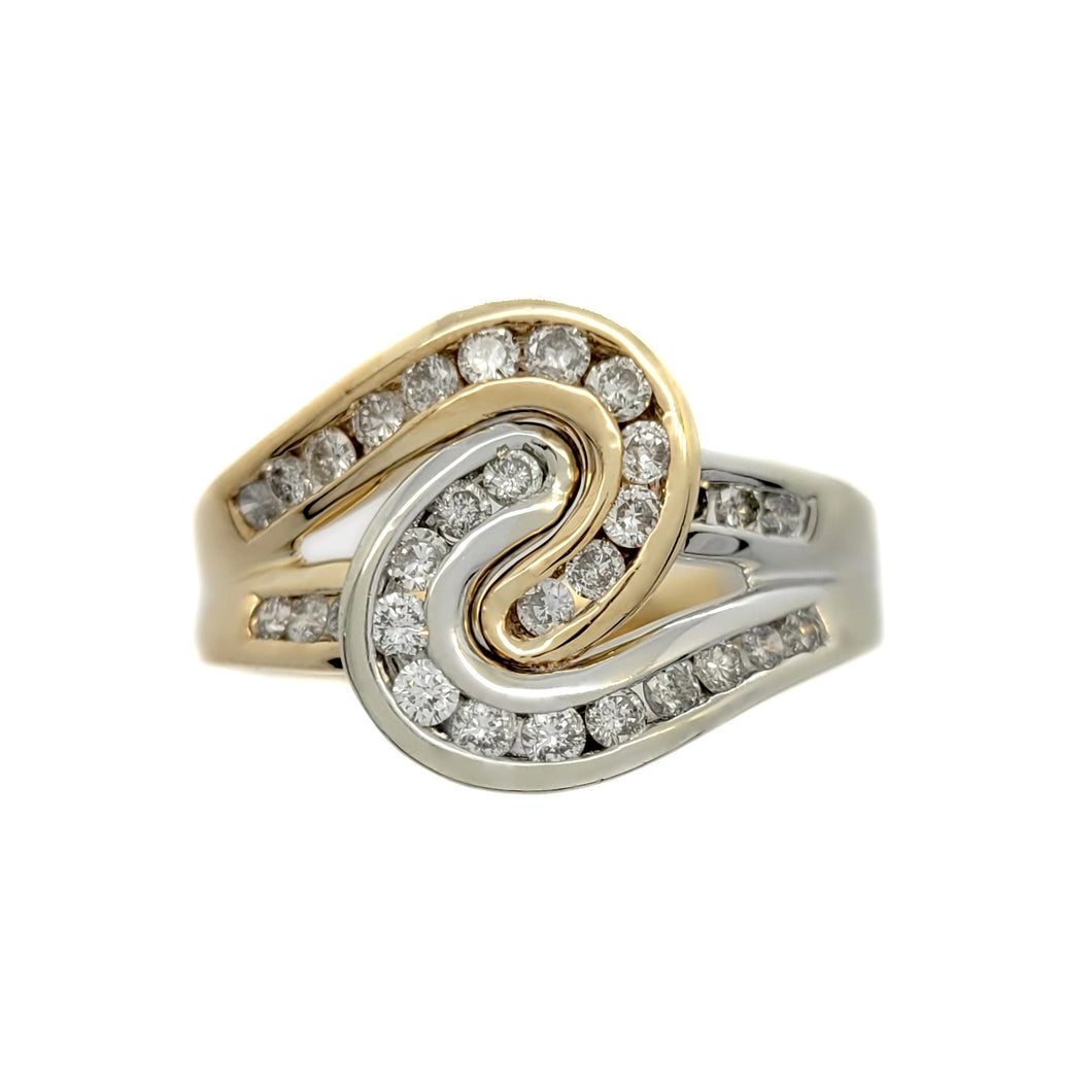 Intertwined Diamond Cocktail Ring