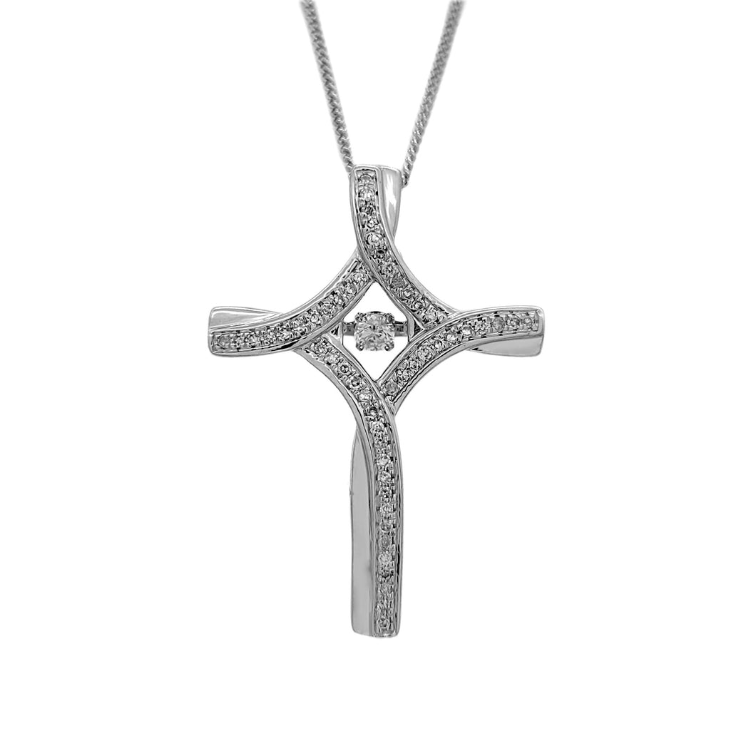 Fancy Diamond Cross Pendant