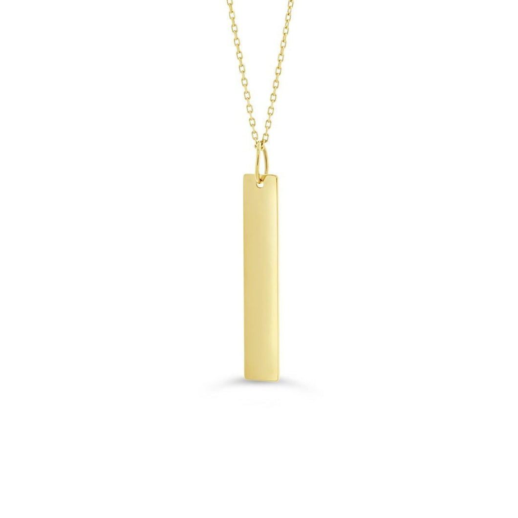 Yellow Bar Necklace