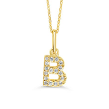 Load image into Gallery viewer, Diamond Initial Necklace

