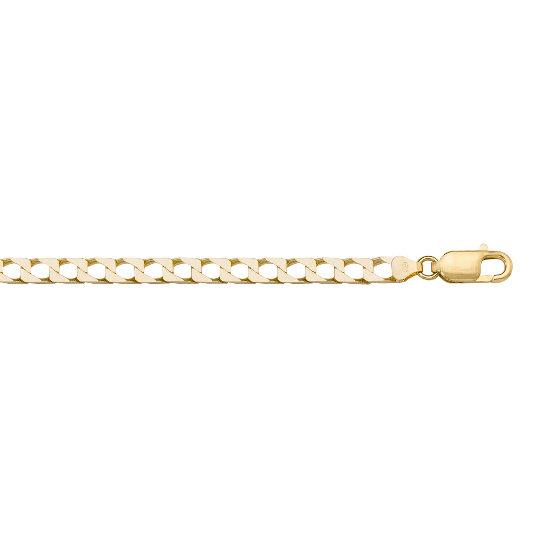 Yellow Gold Squared Link Chain